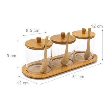 Relaxdays Spice Jars JIAO