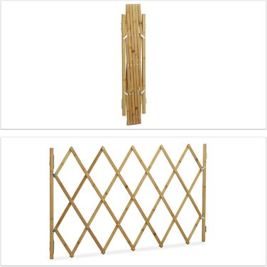 Захисний загороджувач для собак Relaxdays: сітка-гойдалка для дверей та сходів, висота 82.5 см, ширина до 116.5 см, колір натуральний