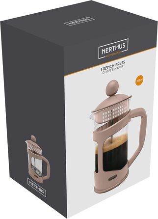 Кавоварка French Press NERTHUS FIH 319 (350 мл, лососовий колір)