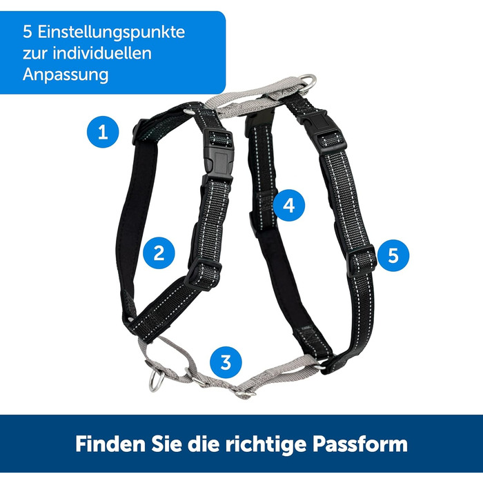 Шлейка PetSafe 3-в-1 для собак з анти-тягнучим кільцем та фіксатором для авто, чорний колір, розмір M