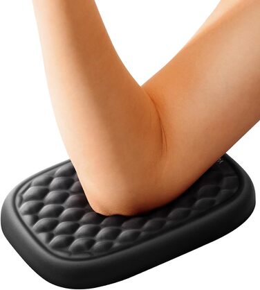 Підставка для зап'ястя та ліктя VAYDEER - 2 шт. з Memory Foam для клавіатури та столу. Зменшує навантаження на руки та лікті. Чорний колір