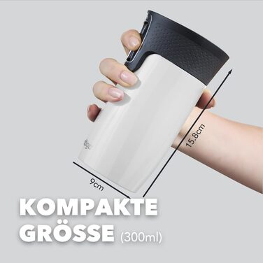 Термокружка Contigo West Loop Autoseal з нержавіючої сталі, 300 мл, вихідний отвір, не протікає