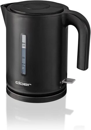 Електричний чайник Cloer 4111, 1.7 л, білий, 2200 Вт, з індикатором рівня води, захист від сухого кипіння та перегріву