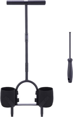 Ohuhu Aerator for Lawns, Lawn Aerator, Core Aerator with Storage Bag and Cleaning Tool, Heavy-Duty T-Handle Lawn Aerator for Compacted Soil Lawn Care