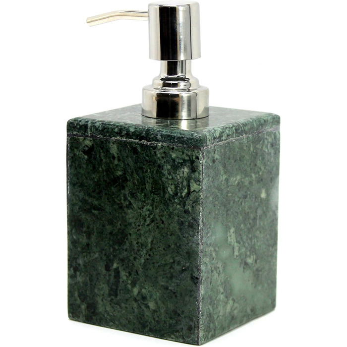 KLEO Luxury 4-Piece Bathroom Accessory Set | Includes Liquid Soap or Lotion Dispenser with Stainless Steel Pump, Toothbrush Holder, Cup, Soap Dish - Bath Set/Bathroom Accessories (Green)
