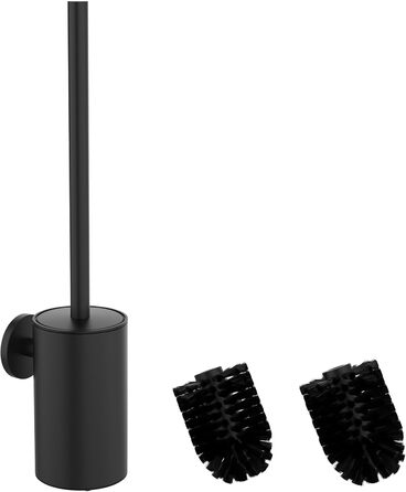 Набір для чищення унітазу з нержавіючої сталі 304, комплект з 2 насадками (круглі, чорні)