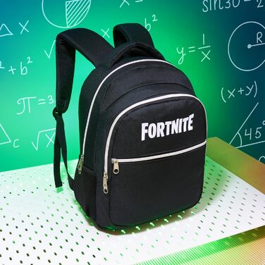 Рюкзак Fortnite для дітей та підлітків: чорний, регульований, ідеальний для школи, спорту та відпочинку. Чудова ідея подарунка!