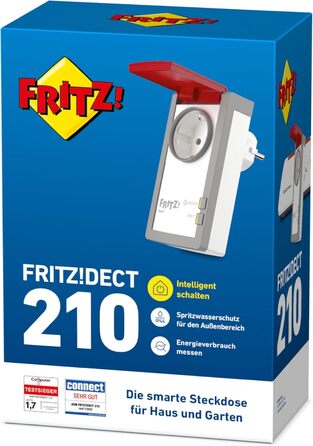 Розумна розетка FRITZ!DECT 210 для Smart Home з захистом від вологи (IP 44)