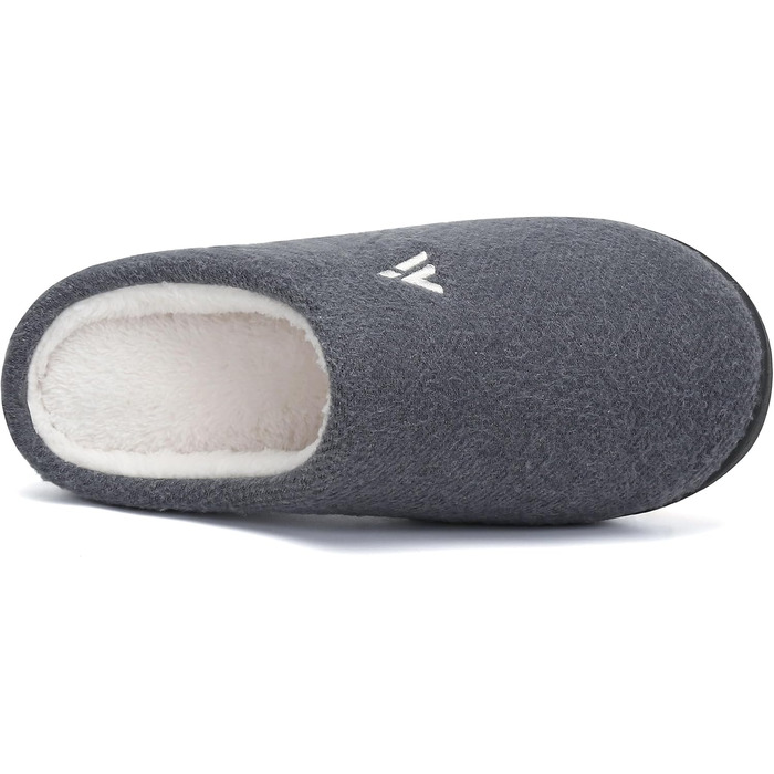 Тапочки жіночі Mishansha Herren теплі зимові з меморі-піною та плюшем, антиковзкі, розмір 36-48, срібні