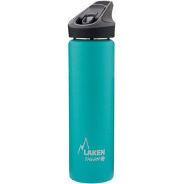 Laken Kantene Water Bottle and Thermos Flask, Jannu, Stainless Steel 18/8 and Double-Walled Vacuum (750 ml, Turquoise)