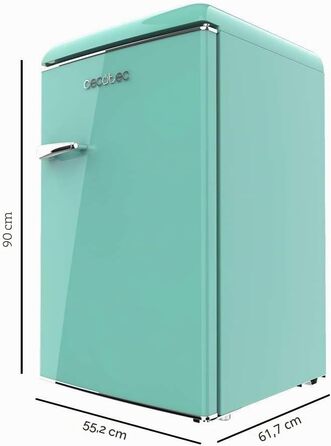 Міні-холодильник Cecotec Bolero CoolMarket TT Origin 110 110л зелений – ретро дизайн, LED-підсвітка, клас E