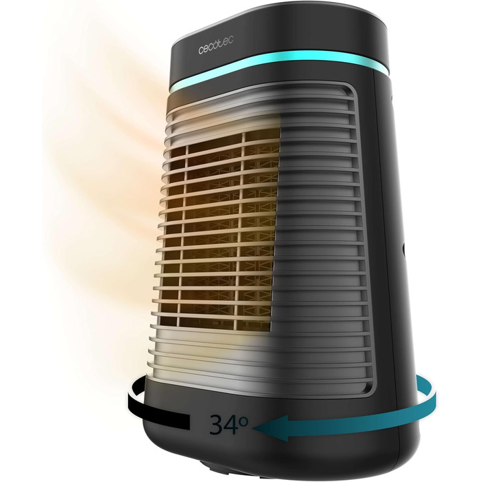 Обігрівач Cecotec ReadyWarm 1550 Max Ceramic Rotate - керамічний, 1500 Вт, з регулюванням температури та 3 режимами, білий