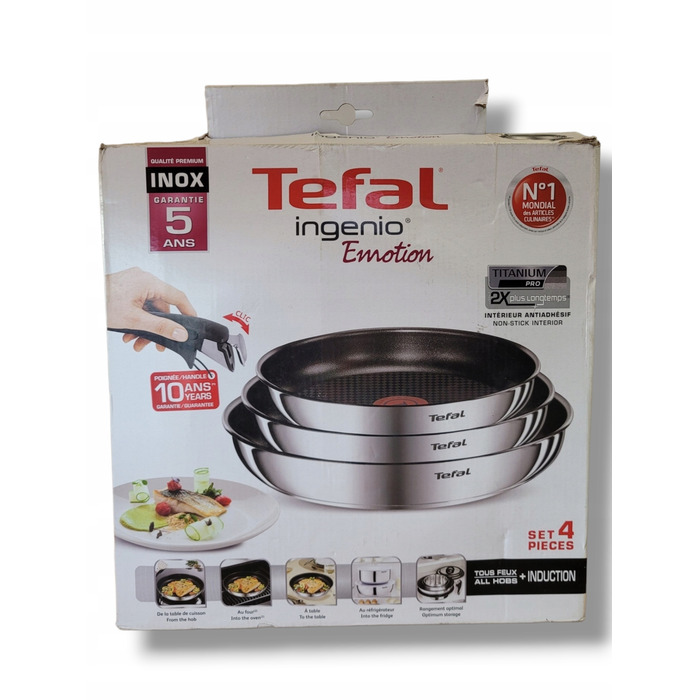 Сковорода Tefal з титановим покриттям, 22/24/28 см, підходить для мийки в посудомийній машині