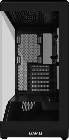 Корпус для ПК Lian Li Vector V100 чорний – ATX Midi Tower з темперованим склом, RGB-підсвічуванням, 4 x 120 мм вентилятори, підтримка радіатора 360 мм, GPU до 415 мм, сумісний з Back Connect