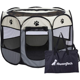Трансформер для тварин XhuangTech: переноска-стійка для собак, котів, цуценят, для дому та вулиці (сірий & бежевий)