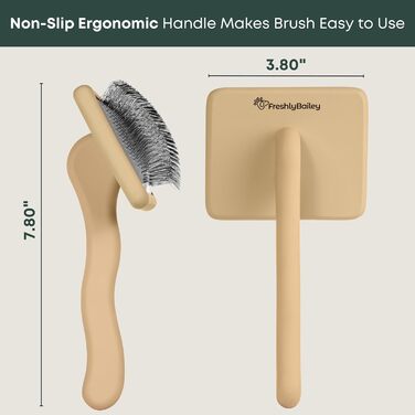 Щітка для собак Doodle Slicker від Freshly Bailey, ідеальна для догляду за породою Goldendoodle та пуделя, середньої та довгої шерсті, розплутування, розчісування та надання об'єму, must-have для Goldendoodle