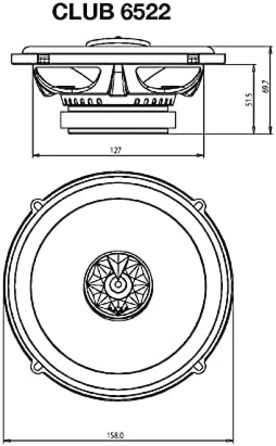JBL Club 6522 автомобільні 2-смугові динаміки Harman Kardon, 180 Вт, 16-17 см, 6,5 дюймів – комплект автоколонок для авто