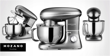 Кухонний комбайн Mozano Kitchen Machine 3200, 2000 Вт, сріблястий