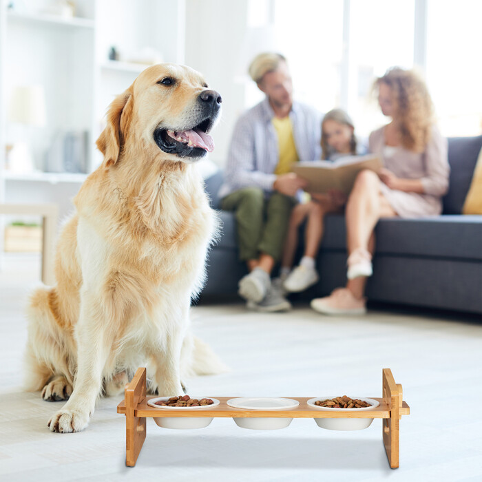 Relaxdays Adjustable Dog Feeder