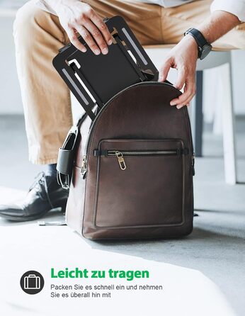 Підставка для ноутбука Glangeh з алюмінію, ергономічна, регульована висота, для MacBook, Dell, HP, 10-16