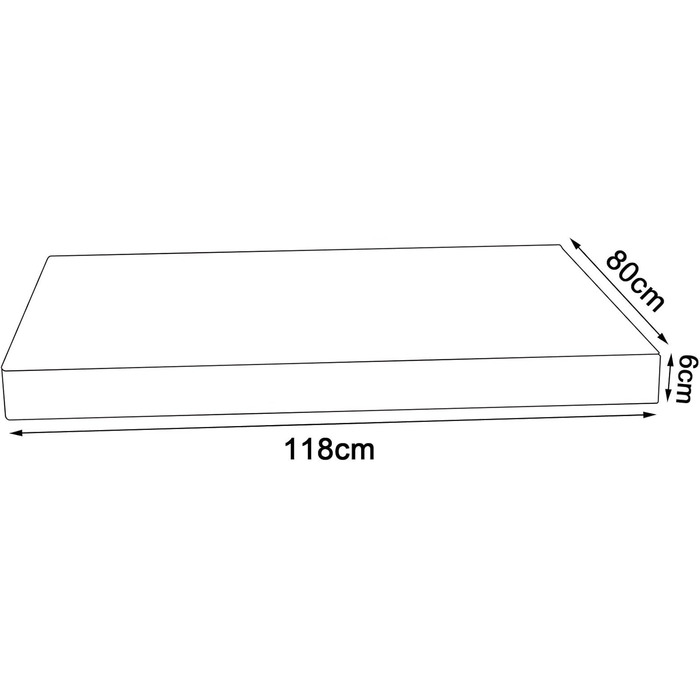 Ортопедичний килимок для собак Lionto з Memory Foam, 80x55 см, знімний чохол та антиковзаюче покриття