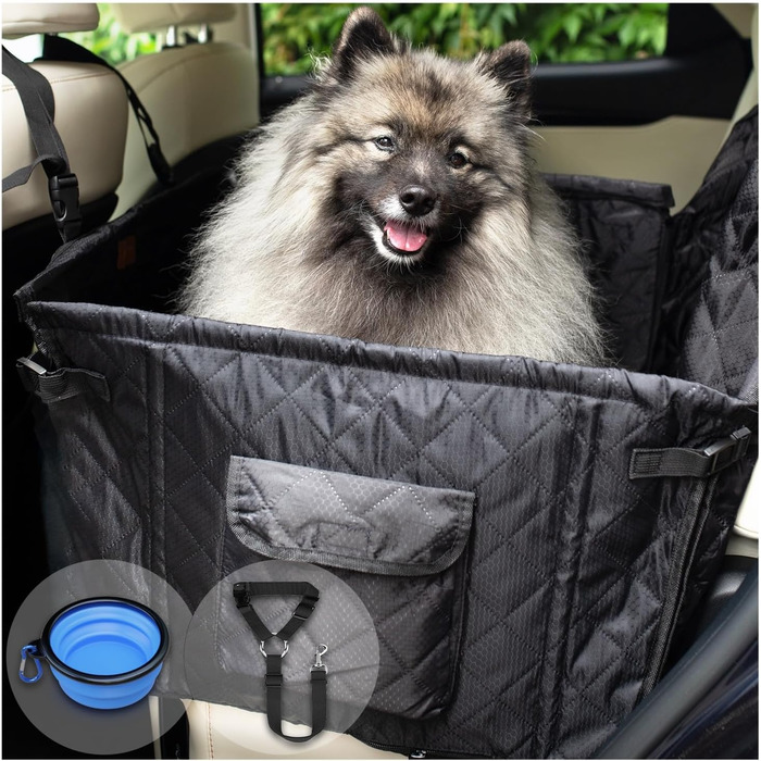 Автомобільний лежак для собак середніх порід - водовідштовхуючий, 75x58x36 см