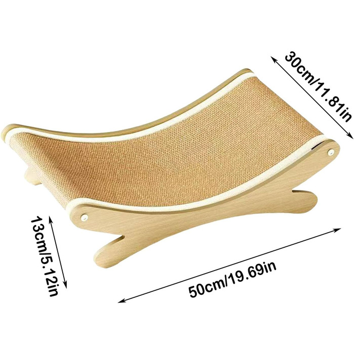 Крісла-лежанки для котів з сизалевим покриттям, гамак, лежанка, крісло-гамак для котів (Хакі)