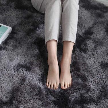 Теплый ковер для гостиной и спальни, современный, мягкий, для дома, 200 x 300 см (серый и белый)