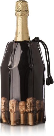 Vacu Vin Flexible Champagne Cooler - Reusable Champagne Bottle Design - Bottle Cooler for Standard Bottle Size