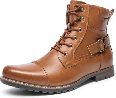 Чоловічі мотоциклетні черевики Bruno Marc: класичні черевики-човники, коричневі (39 EU)