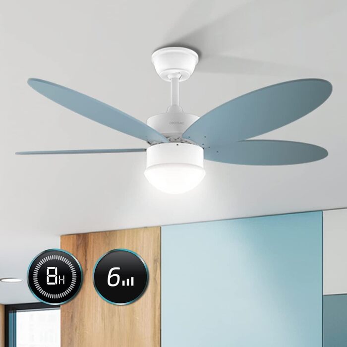 Стельовий вентилятор Cecotec EnergySilence Aero 4260 з LED підсвіткою та пультом ДУ, 42 дюйми (107 см), 6 швидкостей, DC-мотор