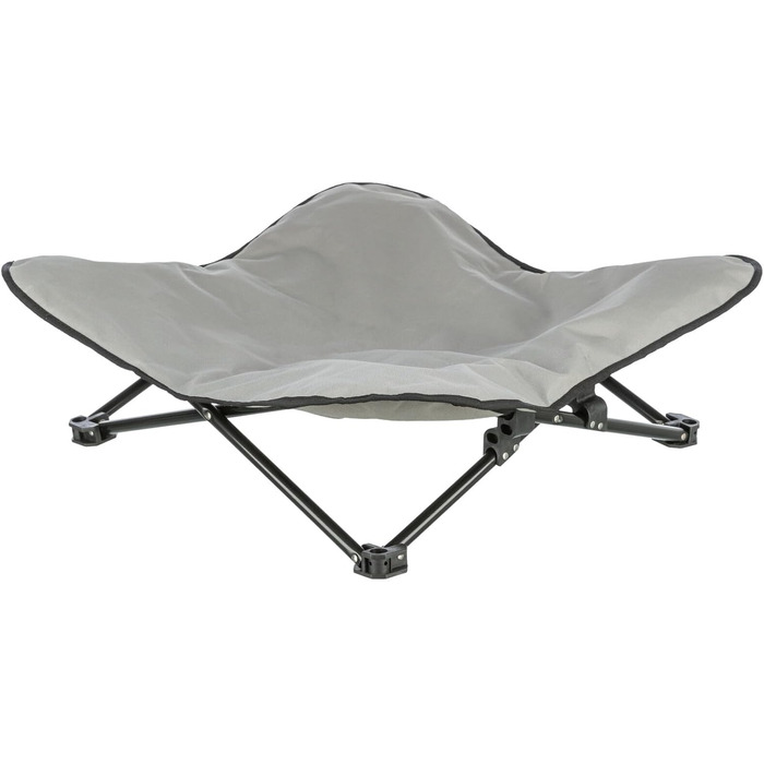 Килимок для собак TRIXIE Camping - зручний, складаний, з сумкою для перенесення - 69 x 20 x 69 см, до 15 кг, сірий/чорний