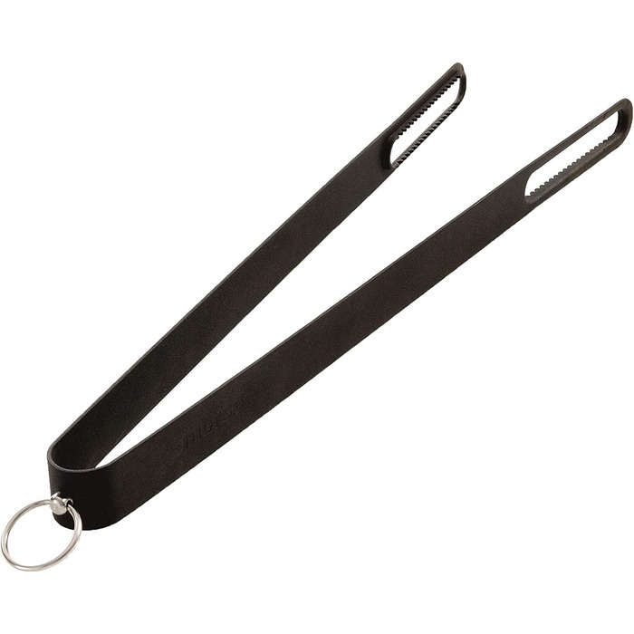 Fire Tongs – high-quality designer fireplace tongs, long firewood tongs for campfires, fire pits, and fireplaces (52 x 3cm) made of powder-coated steel
