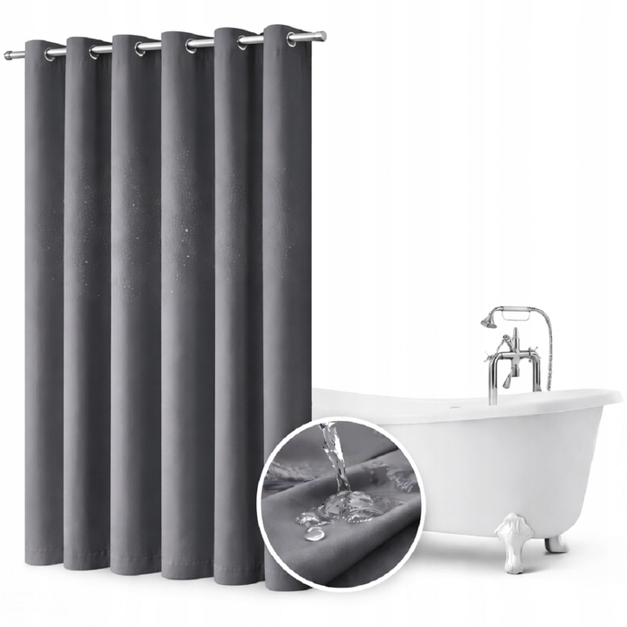 Текстильна штора для ванни NOW-ART, 200 x 200 см