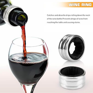 Набір викруток для вина, 5 шт. з пробкорізами та затискачами для пляшок. Подарунковий набір сомельє.