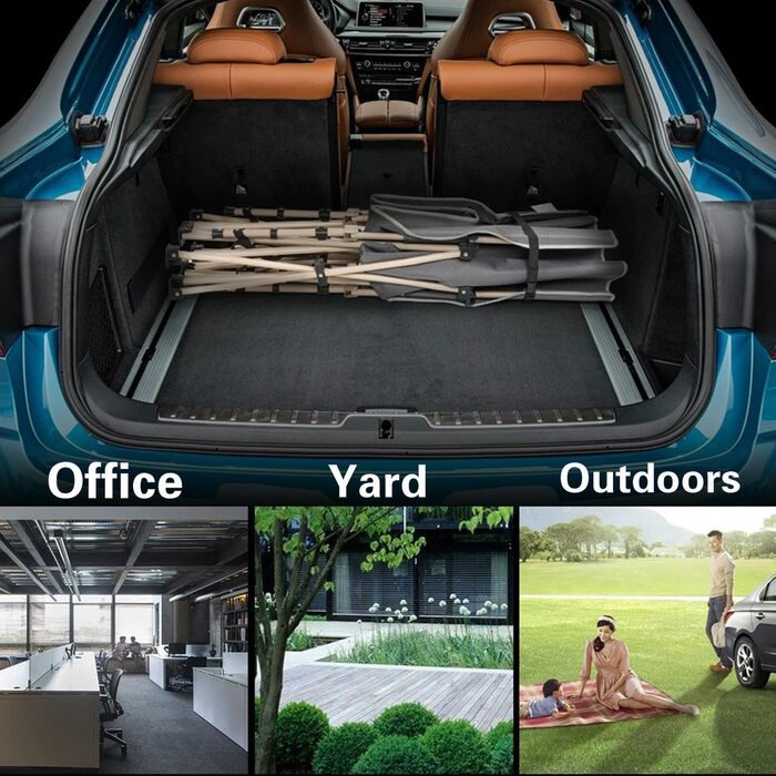 Ліжко-розкладачка Yaheetech для кемпінгу, сіре, до 150 кг, з бічною кишенею та сумкою для транспортування