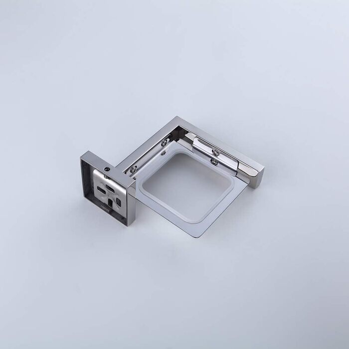 Stainless Steel Toothbrush Holder Bath Drinking Glass Tumbler with Holder Wall Mount, Polished Surface, K7007P