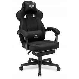 Ігрове крісло IMBA seat Emperor, тканина, чорне