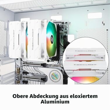 Кулер для процесора Thermalright Peerless Assassin 120 SE White ARGB, 6 теплових трубок, 2 вентилятори 120мм PWM, для AMD AM4/AM5, Intel LGA 1700/1200/115x/2011