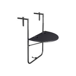 Black Poly Rattan Balcony Hanging Table