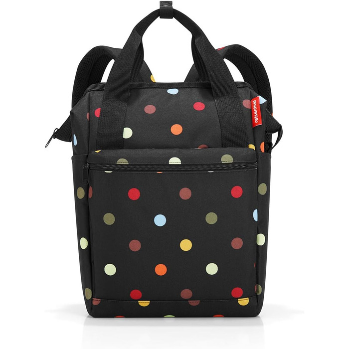 reisenthel Allrounder R Backpack Bag (Dots, Bundle with multicase dots)