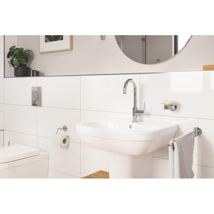 GROHE Start Soap Dish with Holder (Material: Glass/Metal, concealed mounting), chrome, 41193000