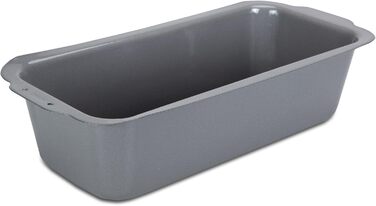 Форма для випікання хліба Städter, 30x13 см, 2,4 л, металева, емальована, срібляста, термостійка до 300°C