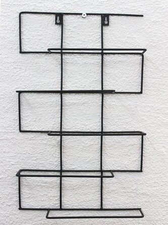DanDiBo Wine Rack Wall-Mounted Metal Bottle Holder Bottle Stand Wall Shelf Cinco 53 cm HX13615