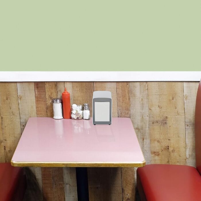 5 x Napkin Dispensers Retro, Metal, Small Restaurant Napkin Holders for Ice Cream Parlor, Cafe, Bistro, HBT: 15x9.5x11, Black