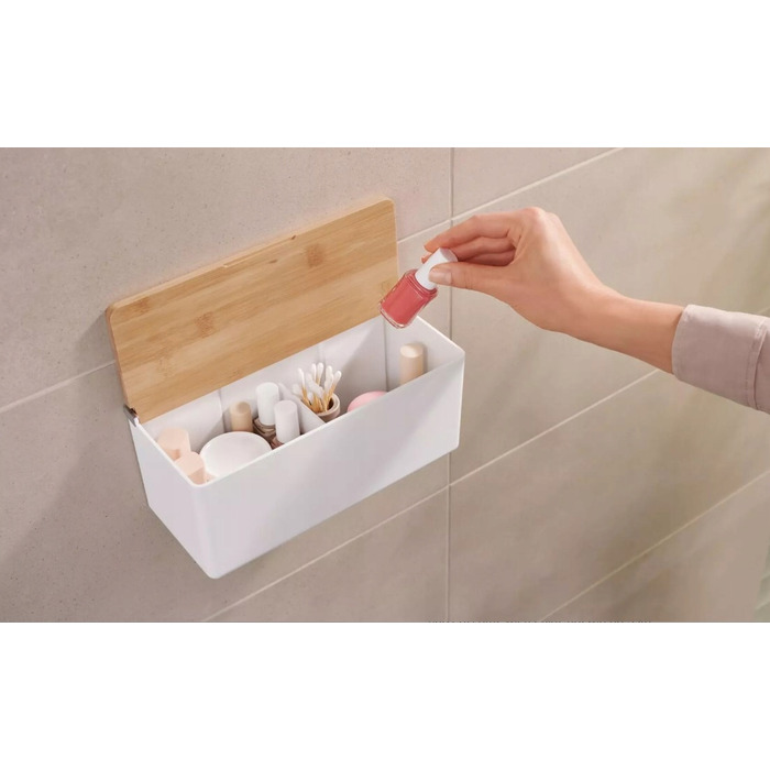 Контейнер Tesa Baboo 24,2x11 см, біло-коричневий