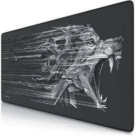 Килимок для миші TITANWOLF XXL Speed Gaming - 900 x 400 мм - великий, з антиковзаючим покриттям, для геймінгу