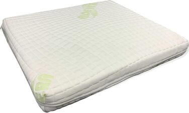Generic Orthopedic Memory Foam Visco Seat Cushion. Dimensions: 45cm x 45cm x 5cm. With antibacterial, skin-friendly, and soothing Aloe Vera cover, ideal for allergy sufferers.