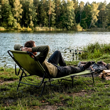 Польове ліжко Nils Camp, 188 x 55 см, зелене