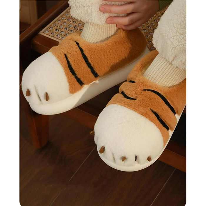 Жіночі халапи LANFIRE з бавовни, халапи-тварини, плюшеві халапи (44/45 EU, вузька ширина, помаранчевий колір)